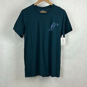 NEW Ramble & Co Waco Texas Tshirt Womens Sz Medium Dark Teal Armadillo Short Slv